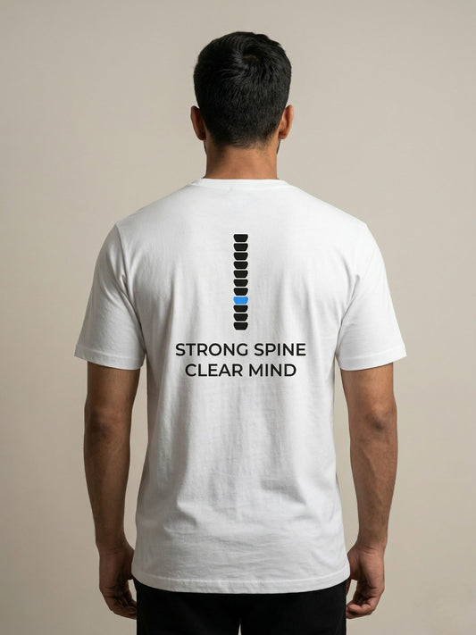 Strong Spine Tee Strong spine. Clear mind.