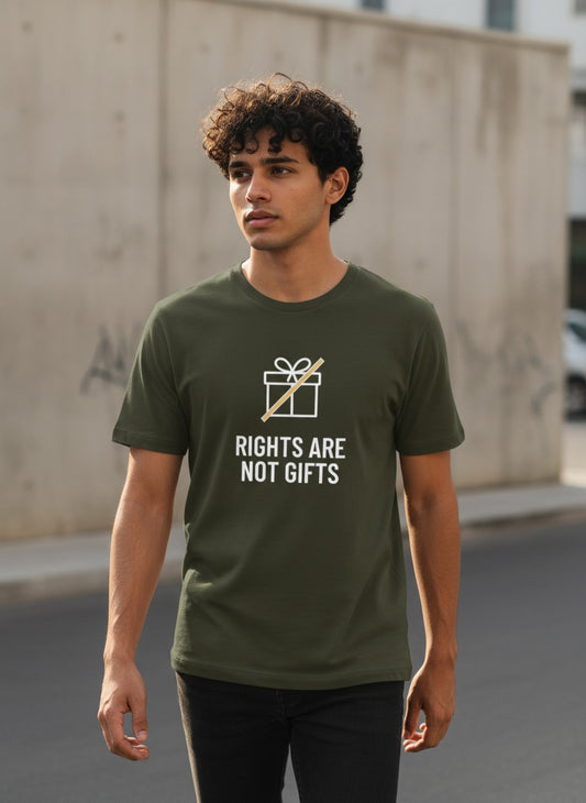 Rights Are Not Gifts Tee | Rights are not gifts. | Dark Colors