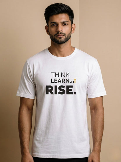 Rise Mindset Tee |  Think. Learn. Rise.