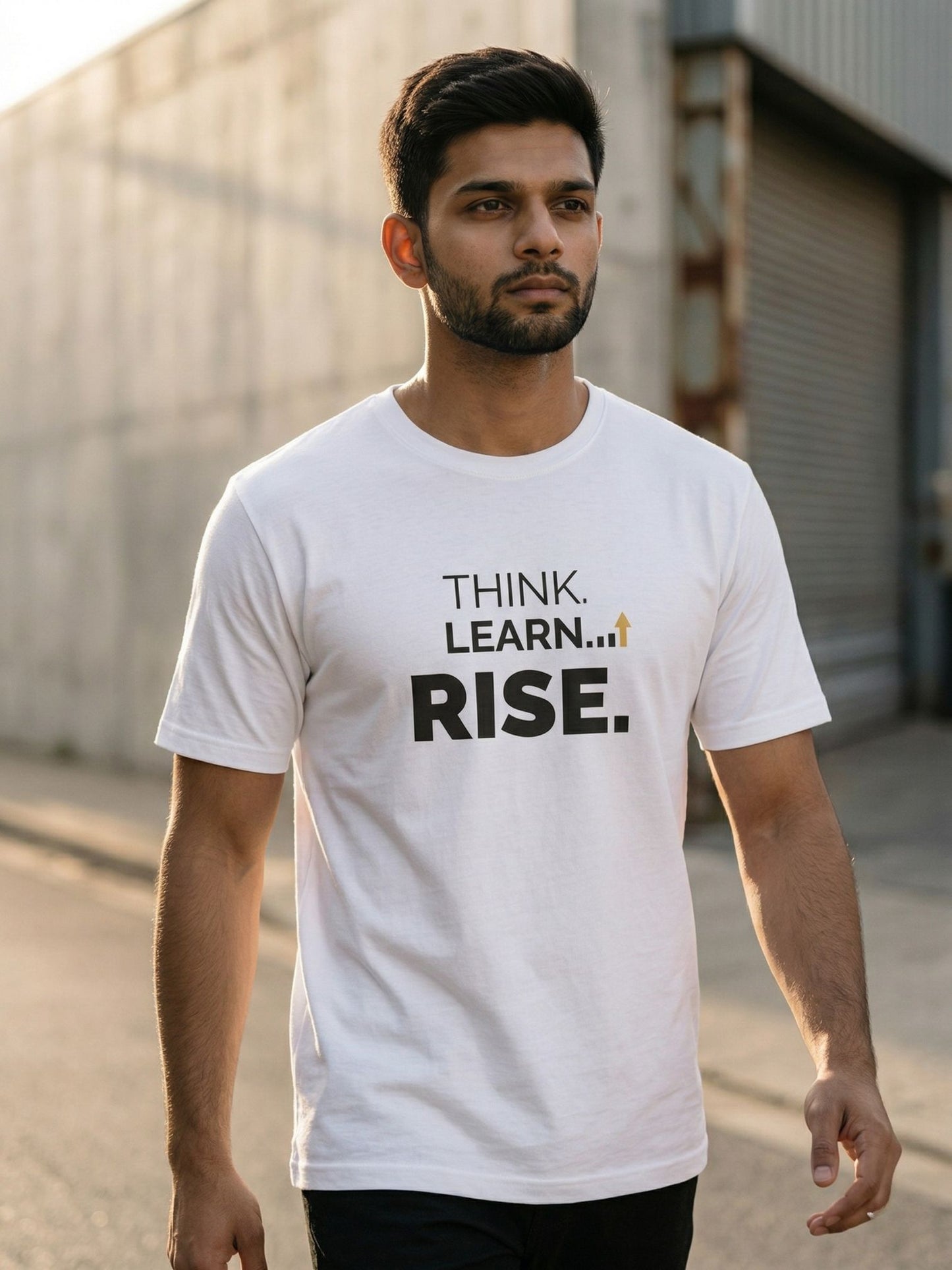 Rise Mindset Tee |  Think. Learn. Rise.