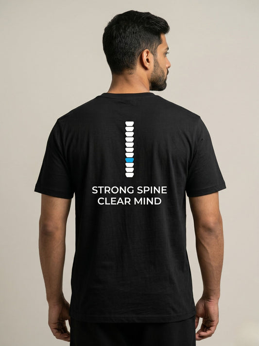 Strong Spine Tee | Strong spine. Clear mind. | Dark Colors