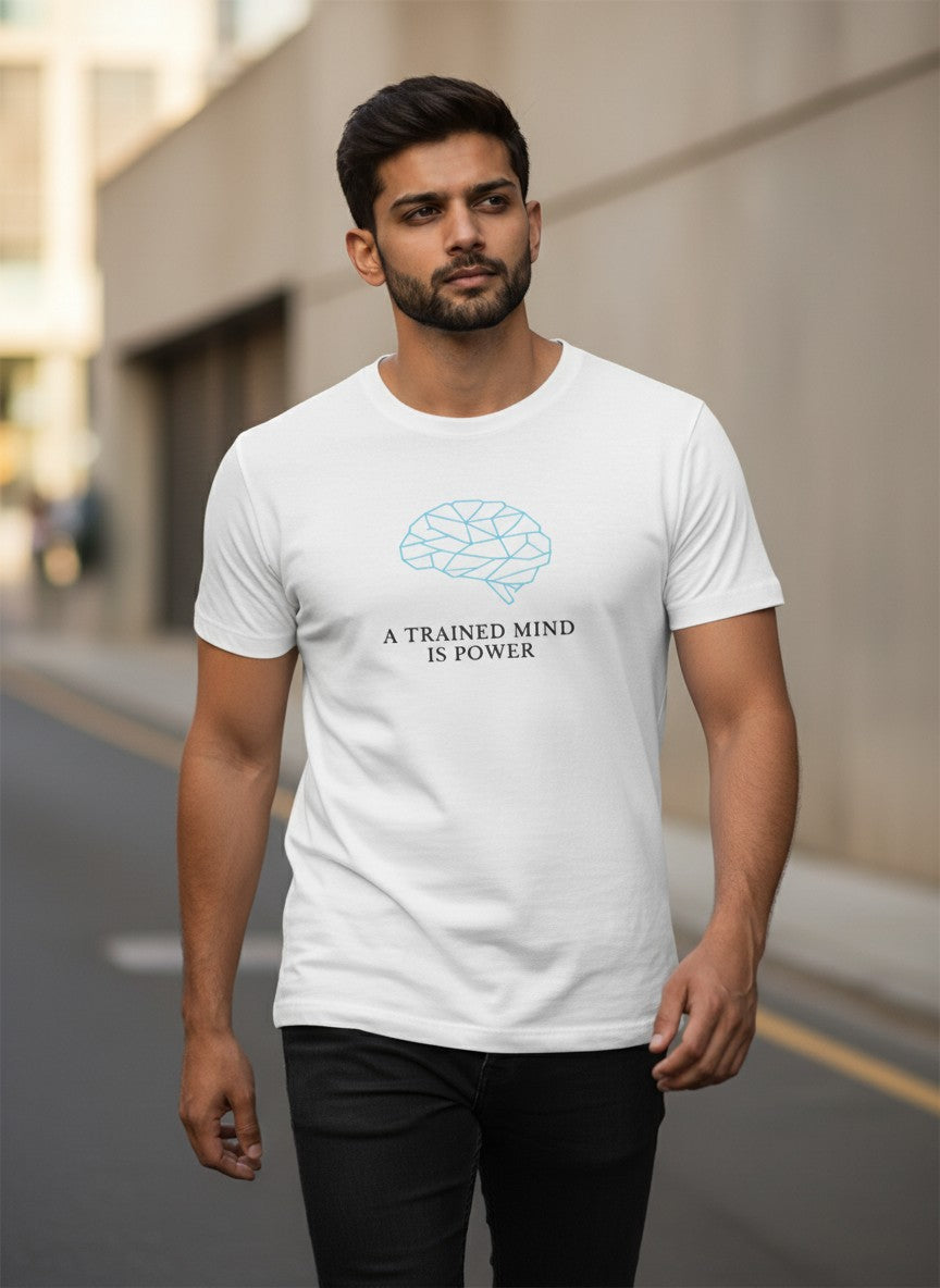 Mind Power Tee | A trained mind is power. | Light Colors