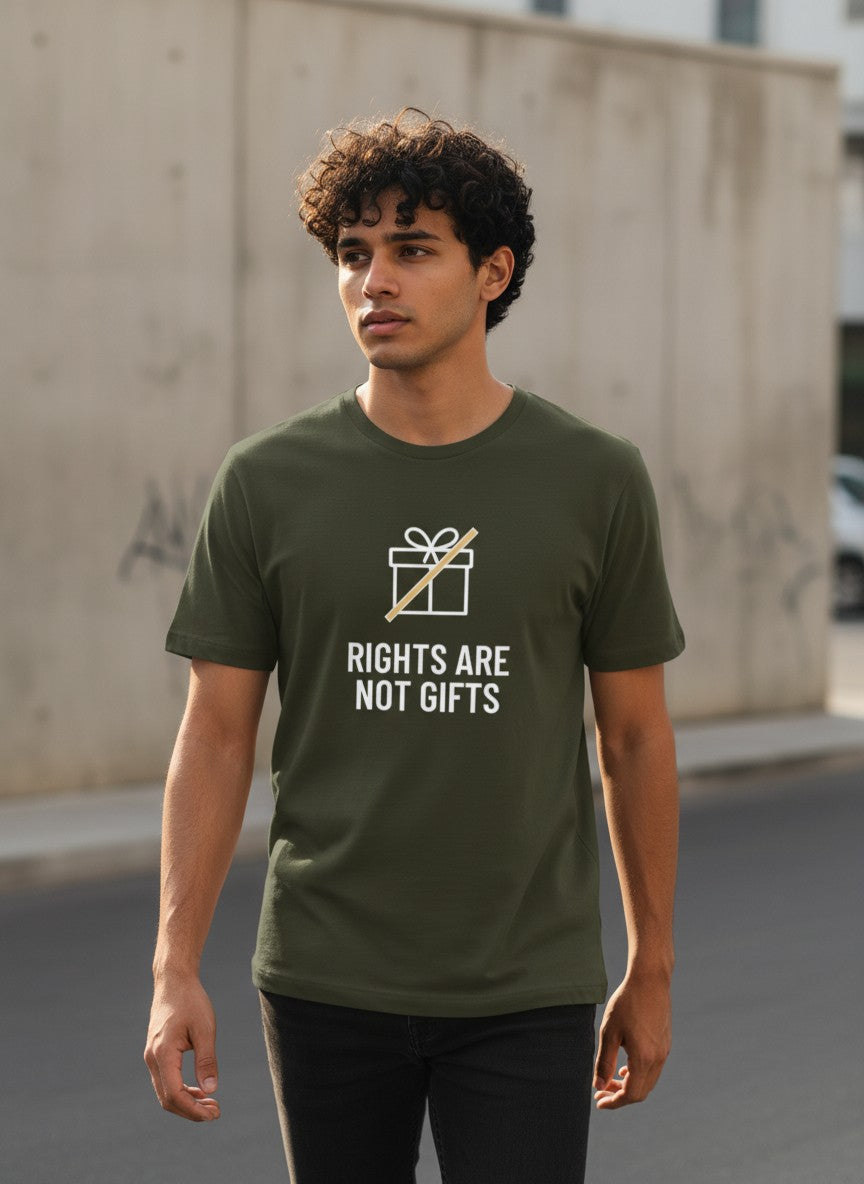Rights Are Not Gifts Tee |  Rights are not gifts. | Dark Colors