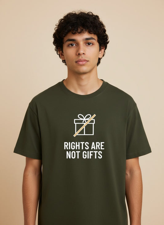 Rights Are Not Gifts Tee |  Rights are not gifts. | Dark Colors
