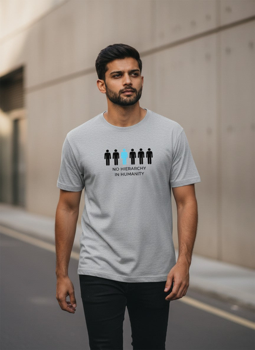 Humanity Without Hierarchy Tee | No hierarchy in humanity. | Light Colors