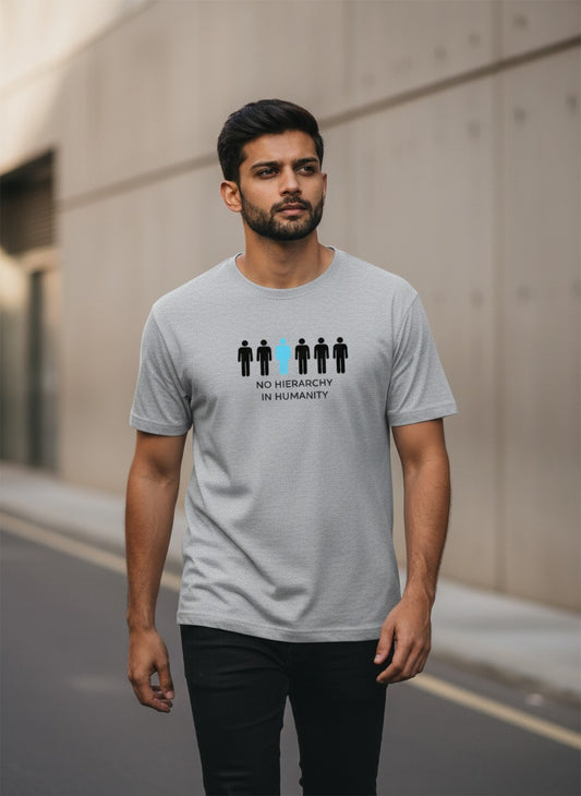 Humanity Without Hierarchy Tee | No hierarchy in humanity. | Light Colors