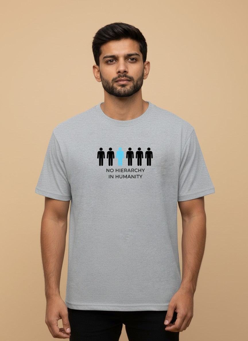 Humanity Without Hierarchy Tee | No hierarchy in humanity. | Light Colors