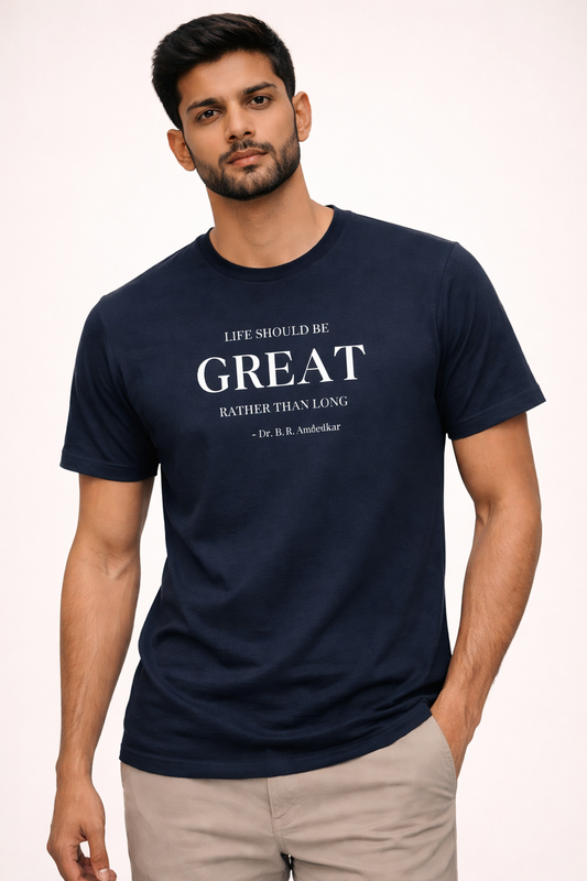 Greatness Over Time Tee - LIFE SHOULD BE GREAT RATHER THAN LONG